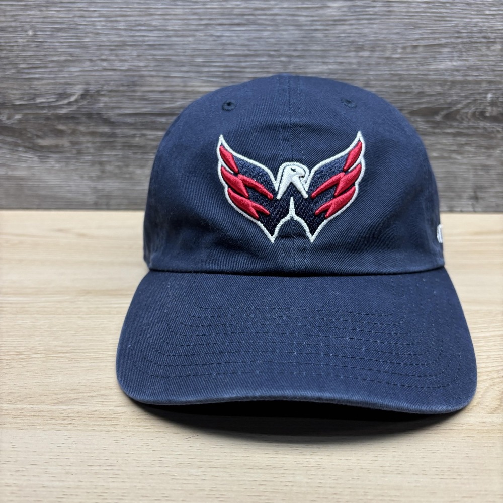Washington Capitals Hat Cap Strap Back Mens One Size Blue NHL Hockey Dad Hat